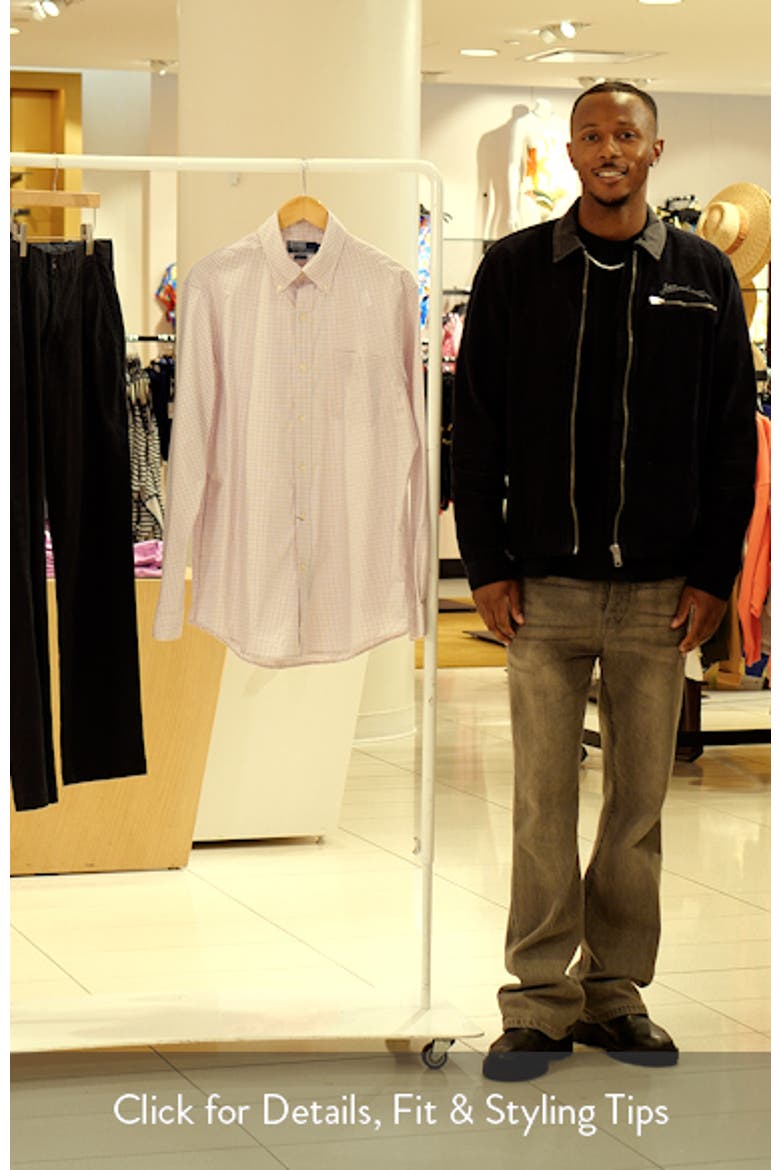 Classic Fit Check Cotton Poplin Button-Down Shirt video