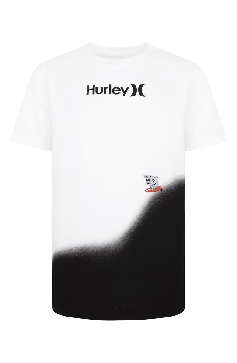Hurley Kids' Ride The Wave Dip Dye Graphic T-Shirt, Main, color, 