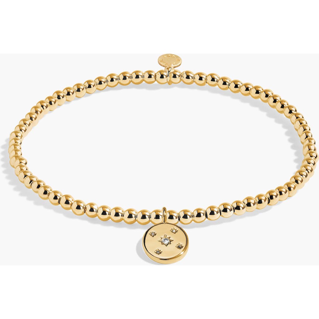 A Littles & Co. A Littles & Co A Little 'wonderful Things Are Coming Your Way' Bracelet In Gold-tone Plating