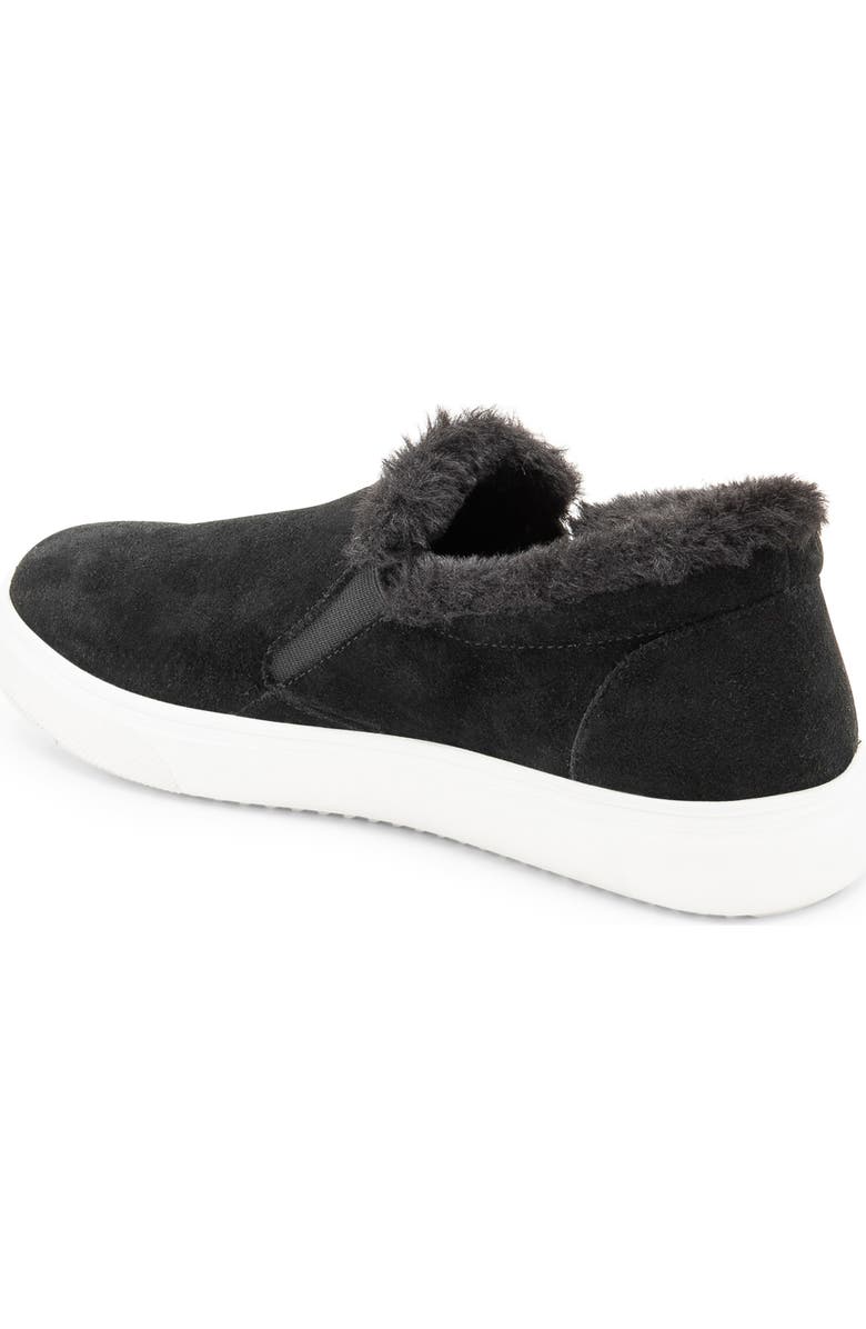 Blondo Gia Faux Fur Trim Waterproof Slip-On Sneaker, Alternate, color,