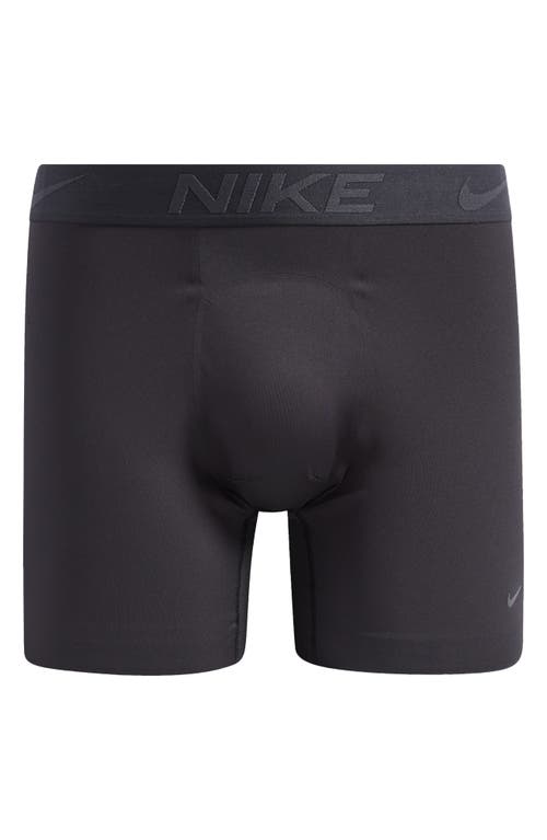 Nike Elite Micro Boxer Briefs In Black/anthracite