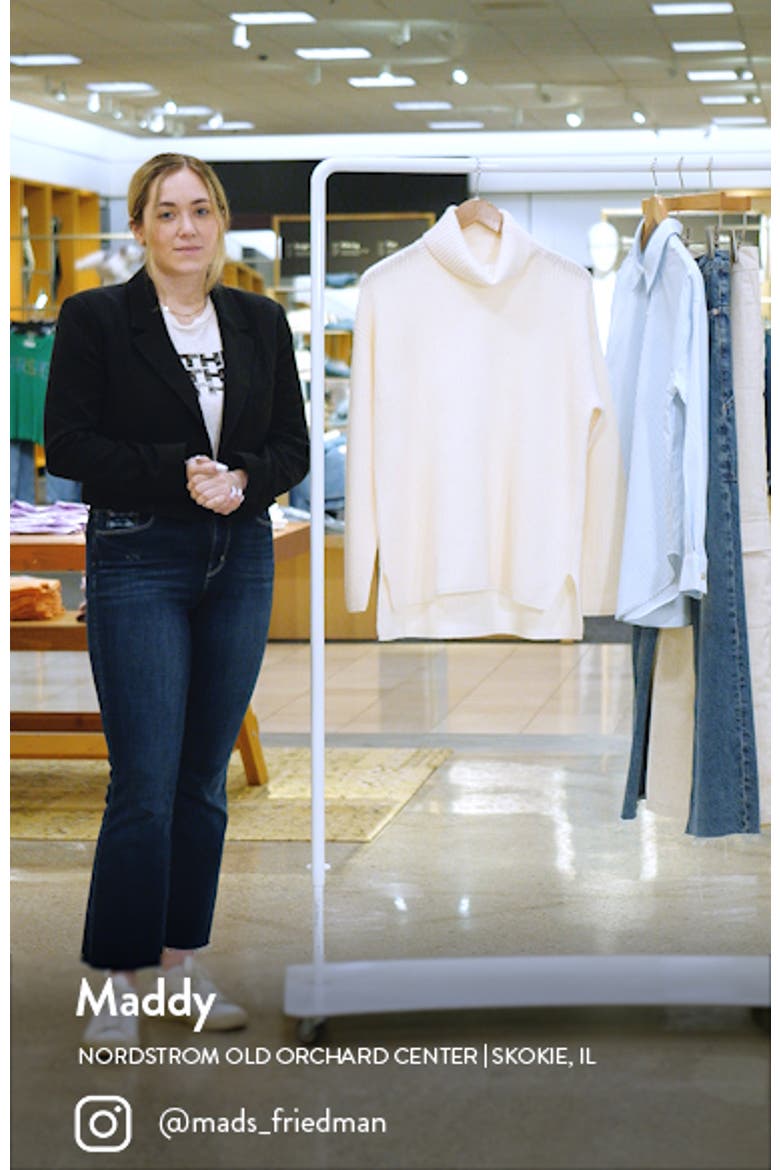 Wool & Cashmere Rib Turtleneck Sweater video