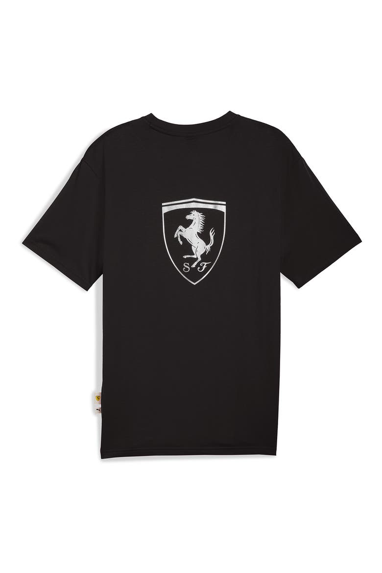 Scuderia Ferrari Lifestyle Graphic T-Shirt, Alternate, color, PUMA BLACK