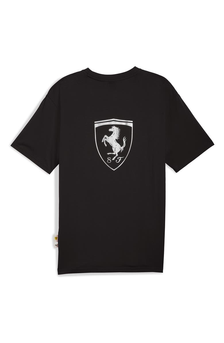 PUMA Scuderia Ferrari Lifestyle Graphic T-Shirt, Alternate, color, Puma Black