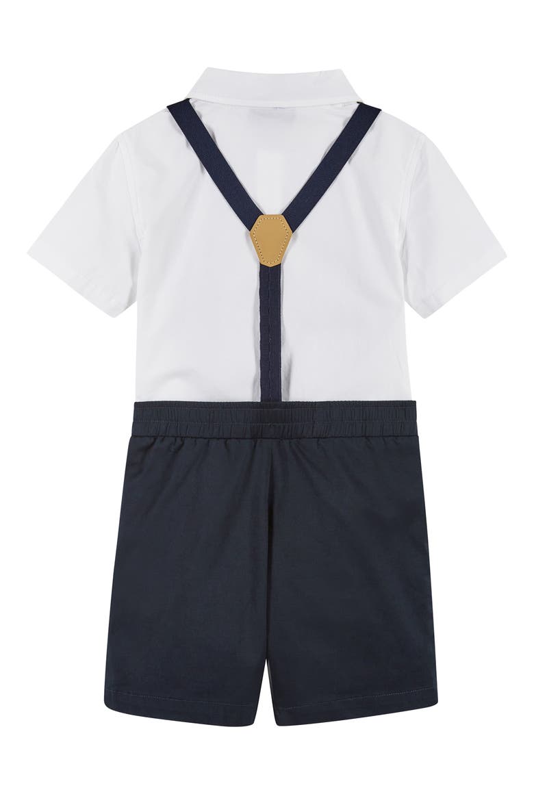 Button-Up Shirt, Suspenders, Shorts & Bow Tie Set, Alternate, color, WHITE