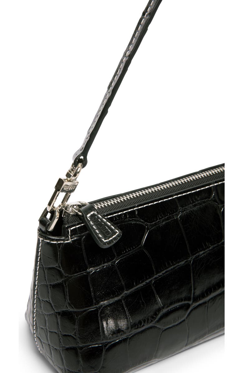 STAUD BIRKENSTOCK + STAUD Kaia Croc-Embossed Shoulder Bag, Alternate, color,