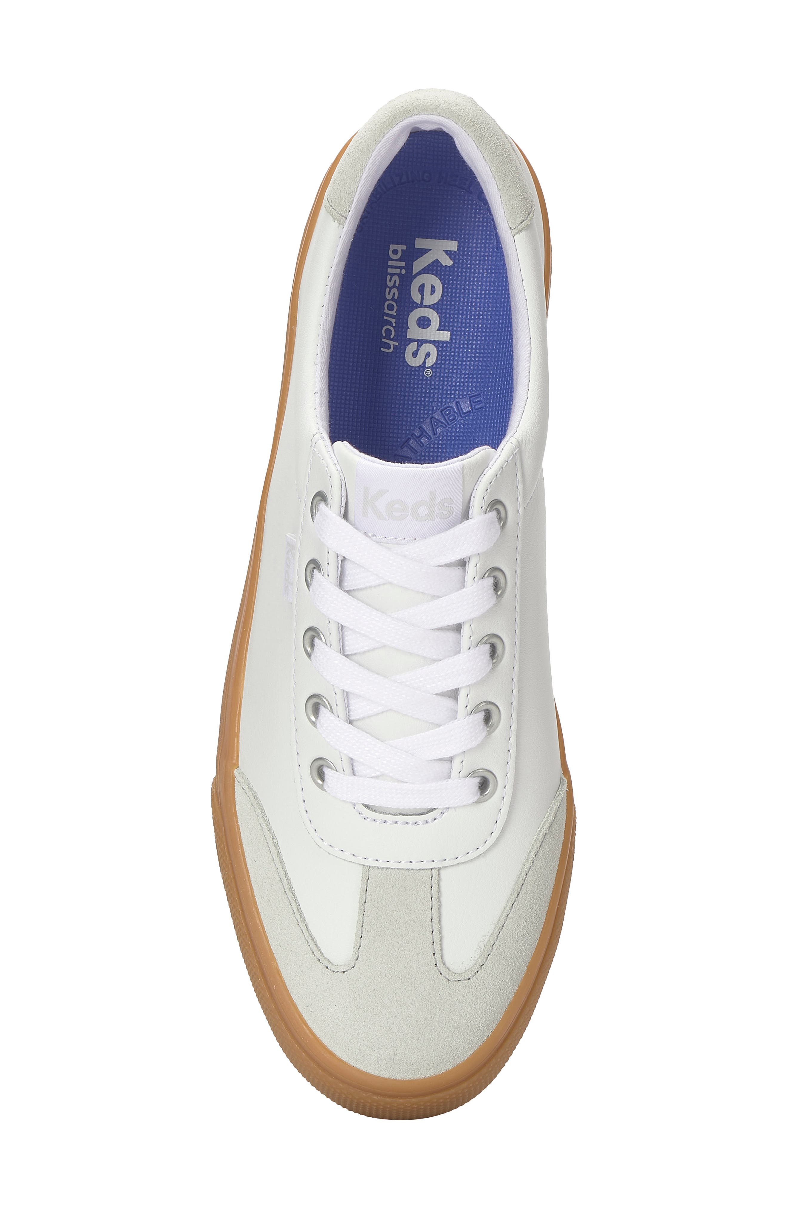 Keds<sup>®</sup> Jump Kick T-Toe Sneaker, Alternate, color, White/ Light