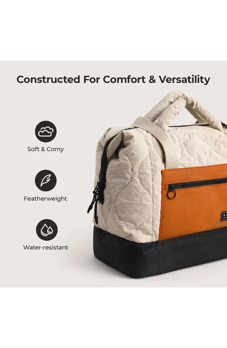 Bagsmart Paz 34L Laptop Duffle with Shoe Compartment, Alternate, color, Tangerine