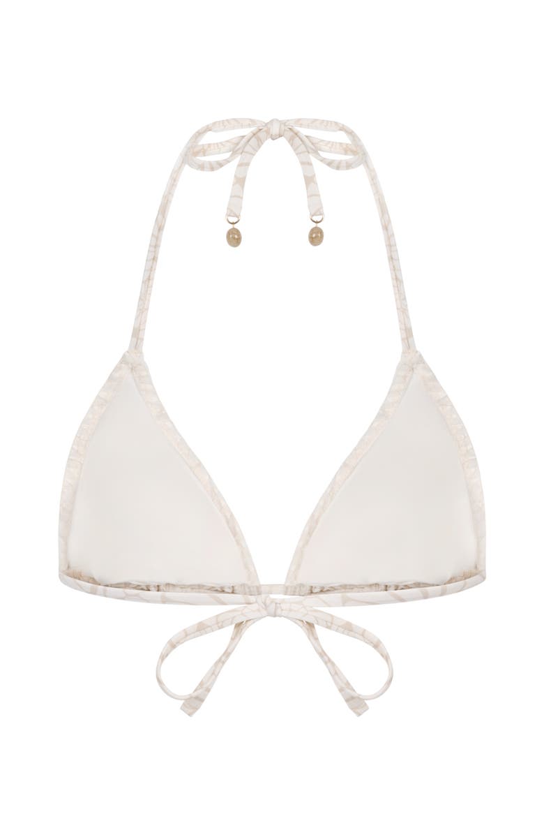 Hunkemöller Caicos Triangle Bikini Top, Alternate, color, Fog