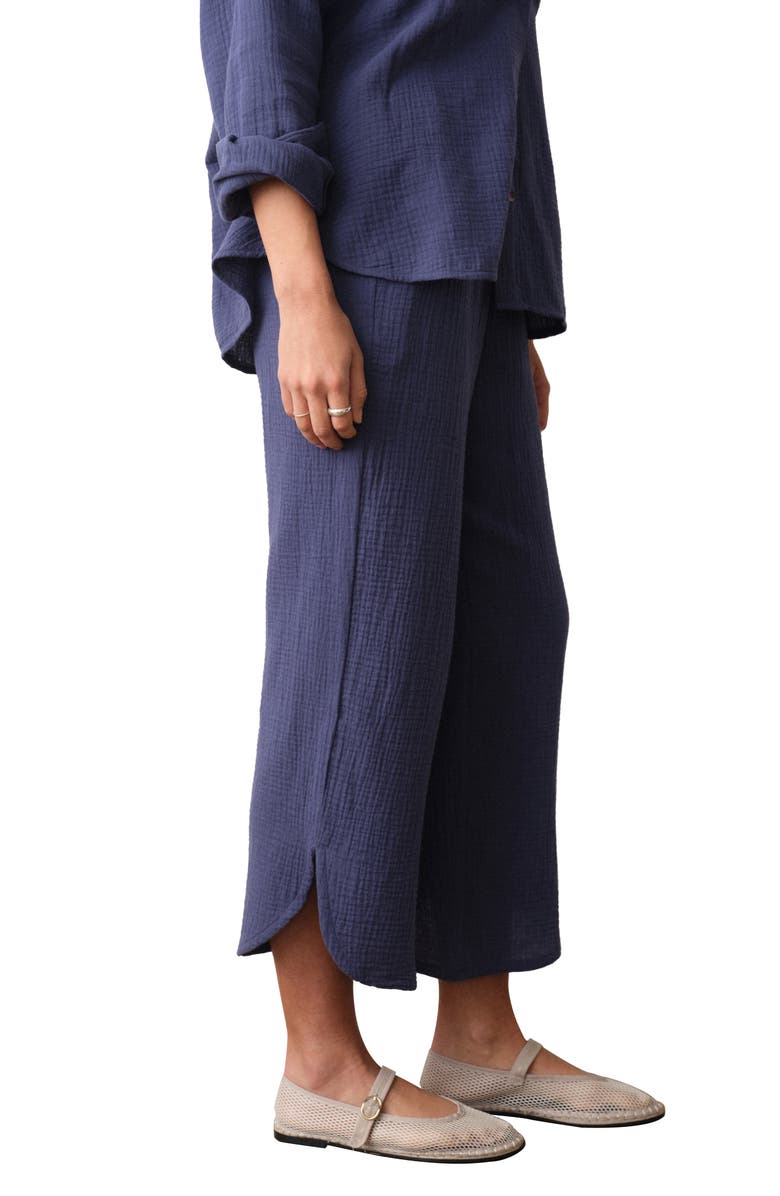 Marine Layer Cali Smocked Waist Double Cloth Pants, Alternate, color,