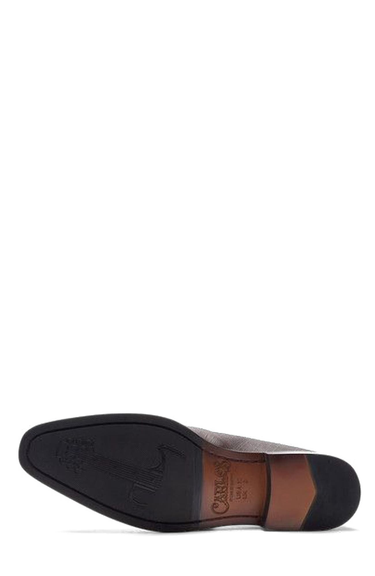 Eclipse Cap Toe Loafer, Alternate, color, Brown Leather