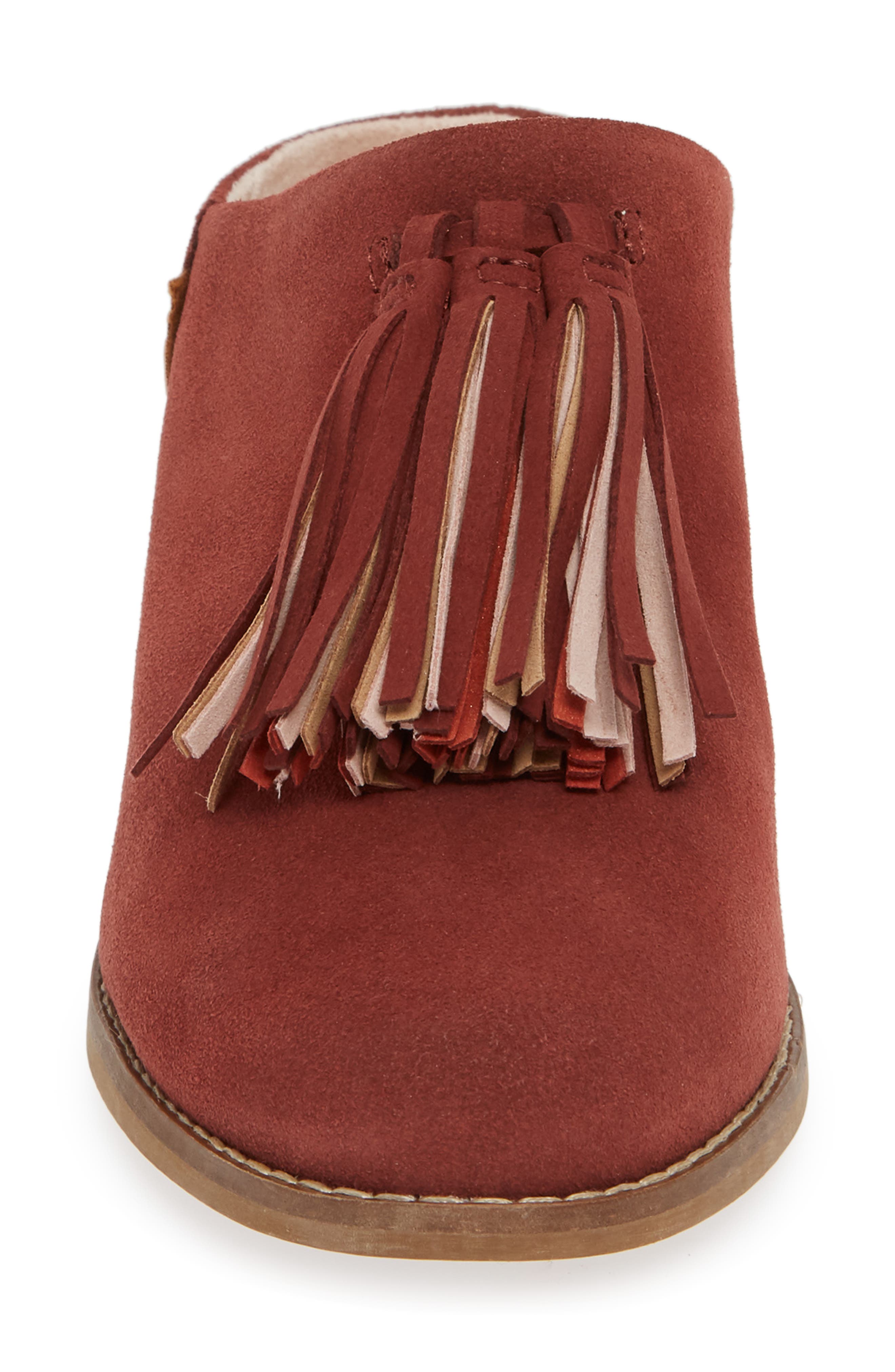Leila Tassel Mule, Alternate, color, MUSCAT SUEDE/ TASSEL