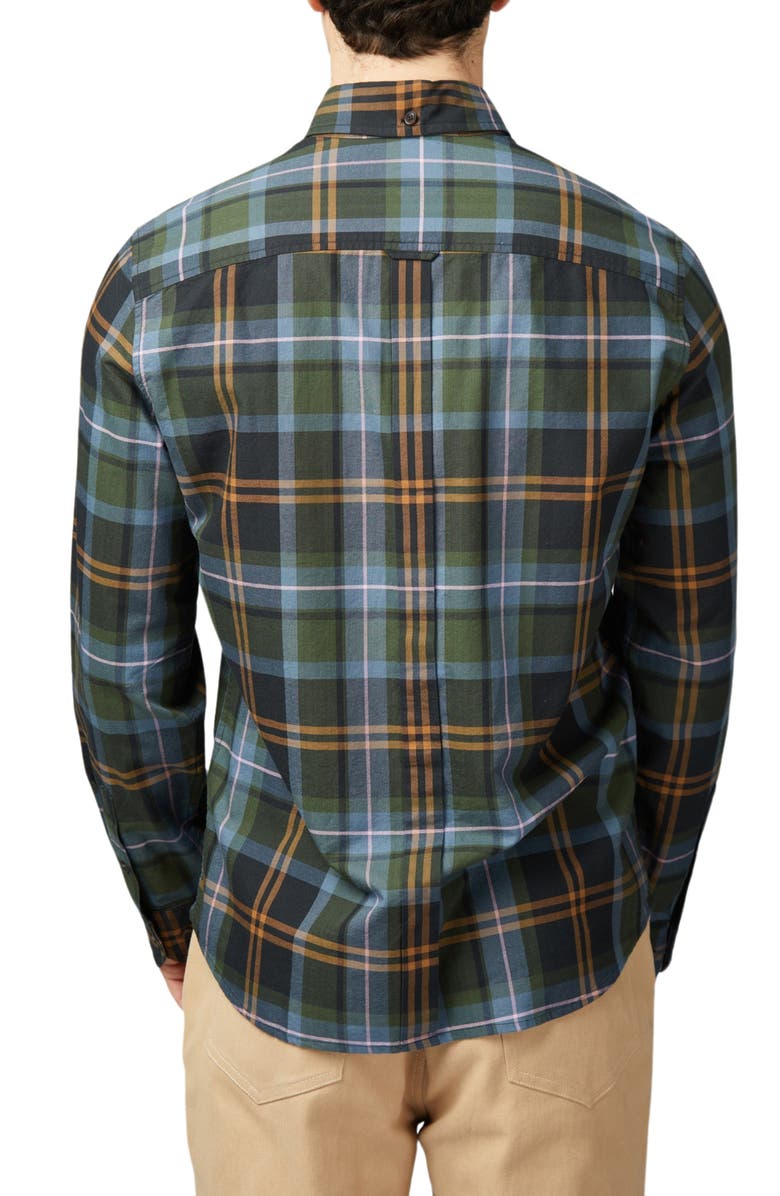 Ben Sherman Oversize Plaid Button-Down Shirt, Alternate, color, 
