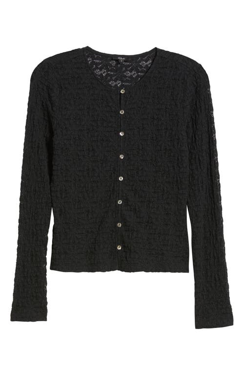 Rails Cyrah Stretch Lace Cardigan In Black