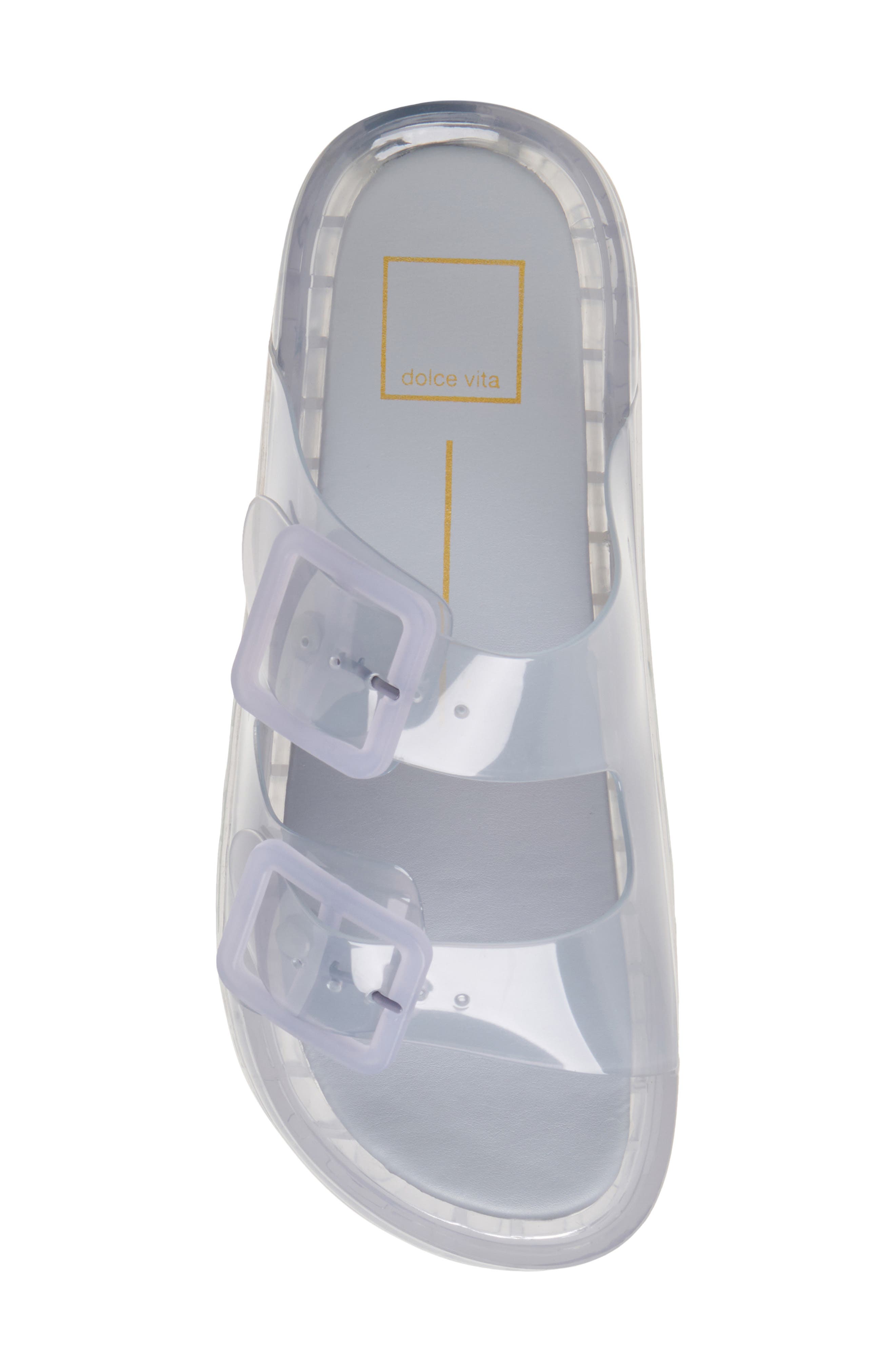 Dolce Vita Julio Jelly Sandal, Alternate, color, Dusty Blue Vinyl