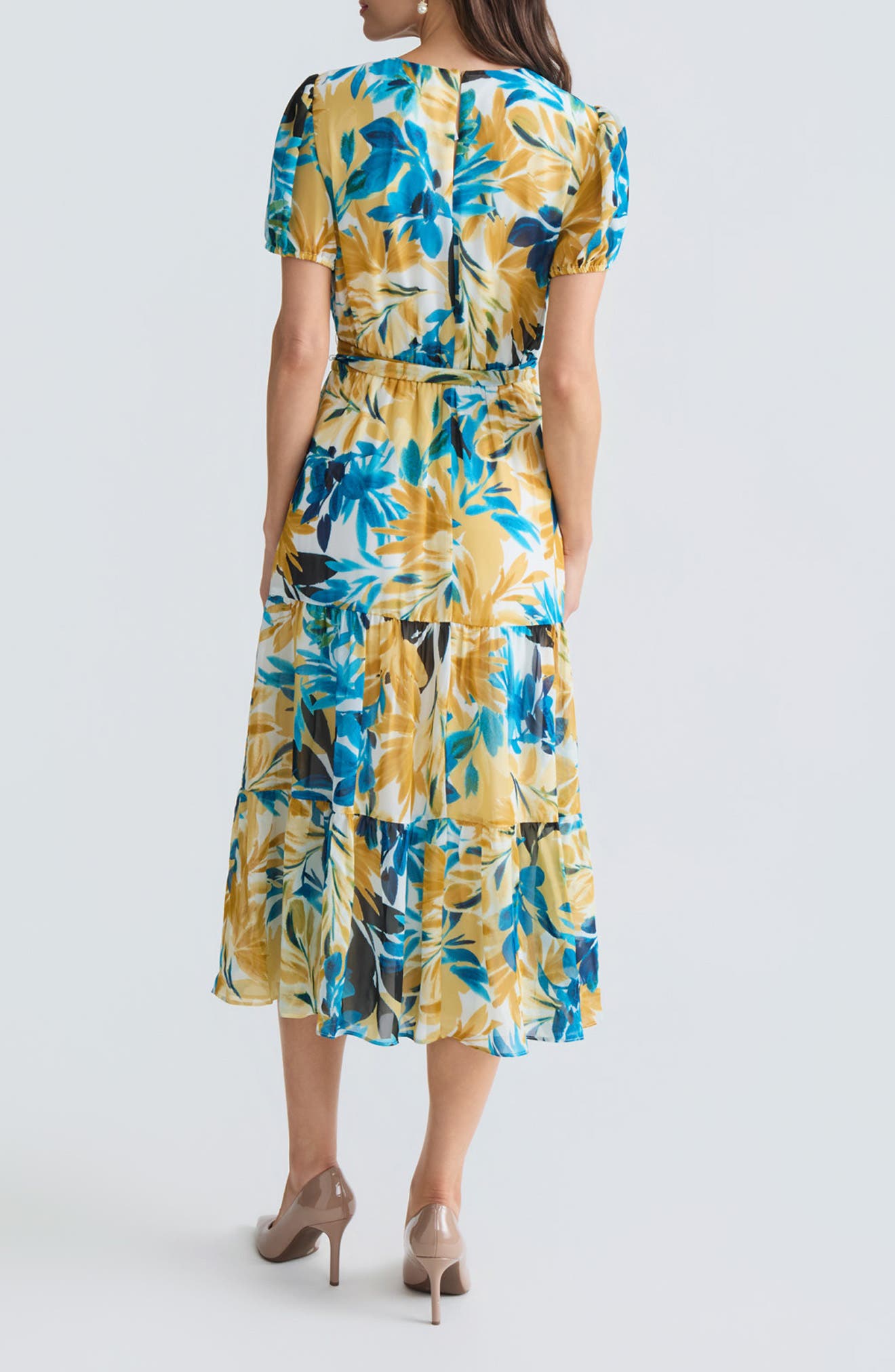 Floral Tiered Midi Dress - image 2