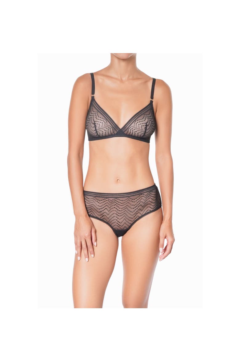 Eclatante Bralette, Alternate, color, Black