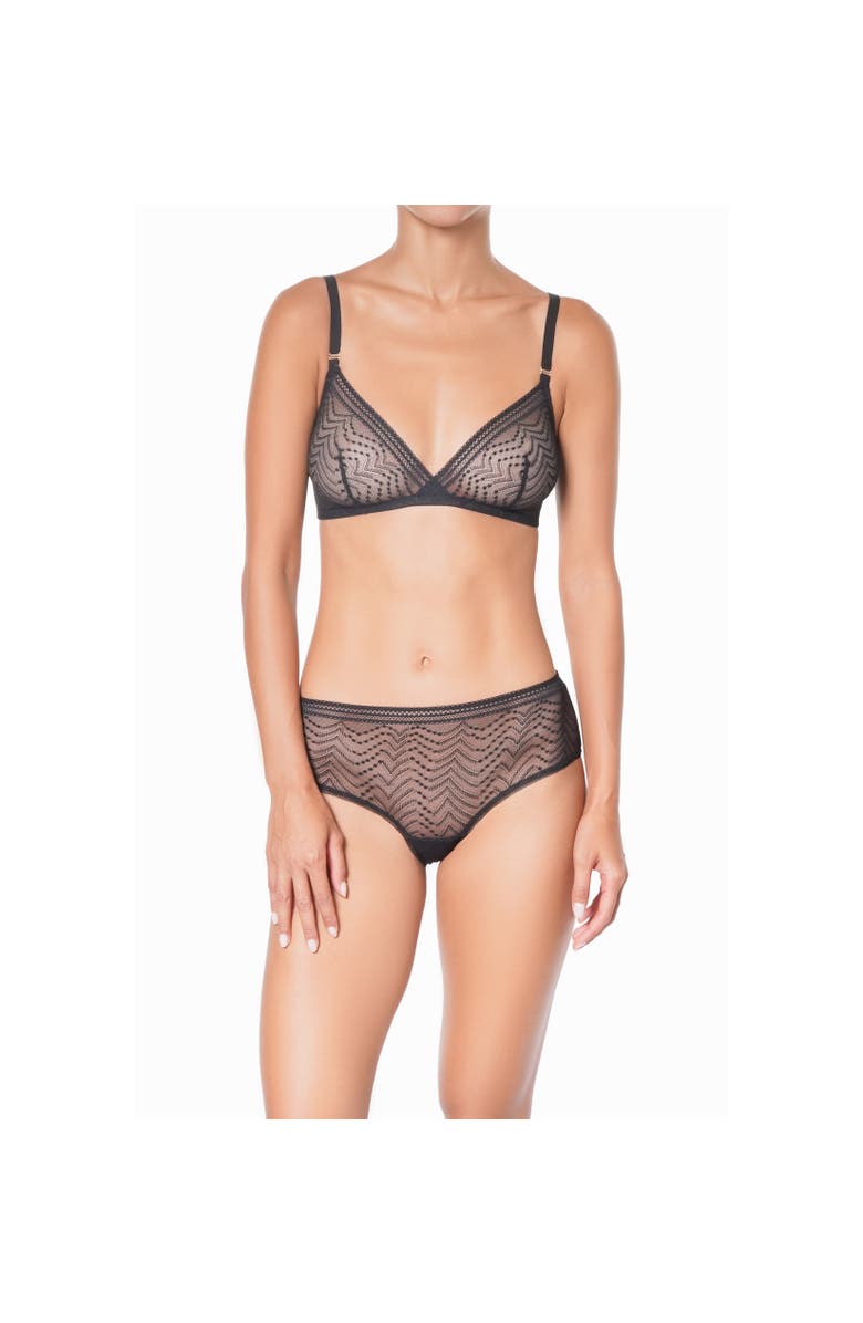 Huit Eclatante Bralette, Alternate, color, Black