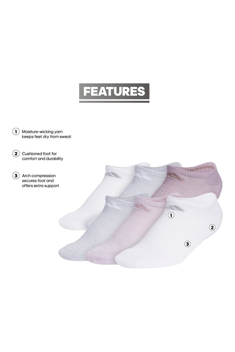 Athletic Cushioned Ankle Socks, Alternate, color, LIGHT PURPLE