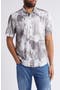 Bahama Coast Legendary Leaves Short Sleeve Perfomance Button-Up Shirt