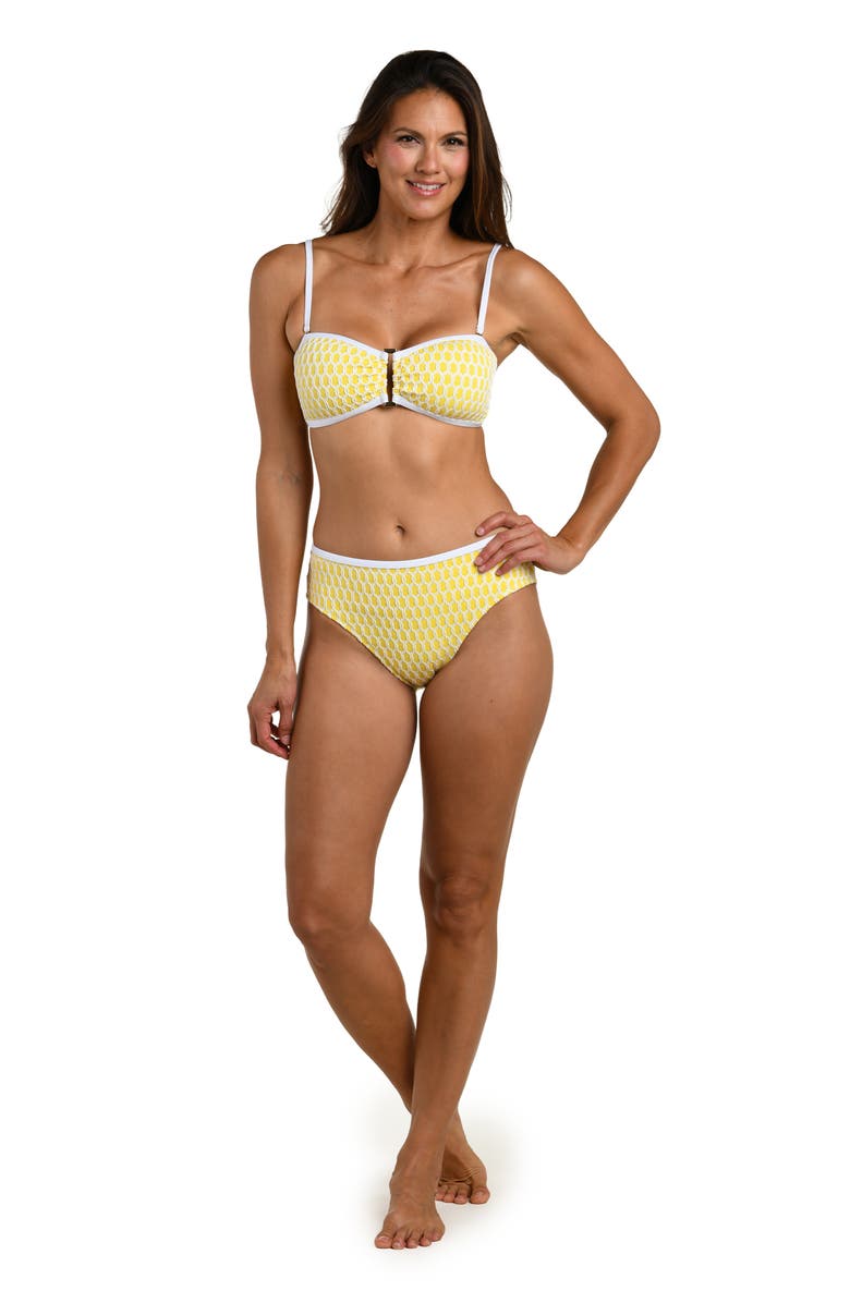 La Blanca Prep Bandeau Bikini Top, Alternate, color, Soleil