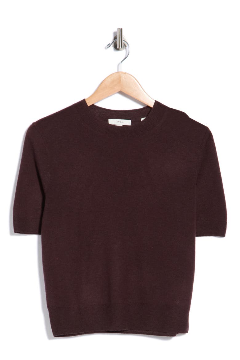 Crewneck Wool Sweater, Alternate, color, GANACHE
