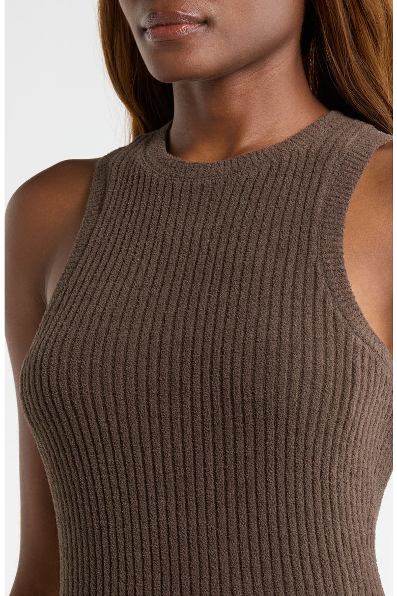 Adela Rib Knit Minidress, Alternate, color, DENSE SMOKE