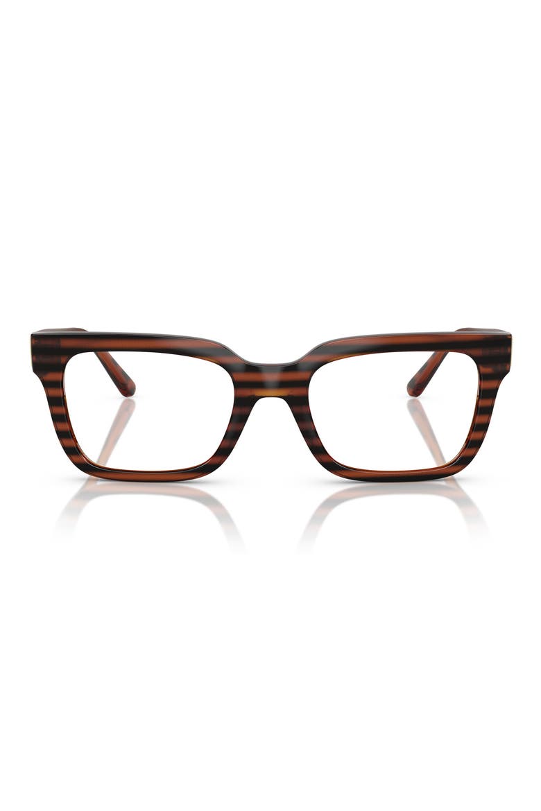 52mm Pillow Optical Glasses, Main, color, BROWN HAVANA