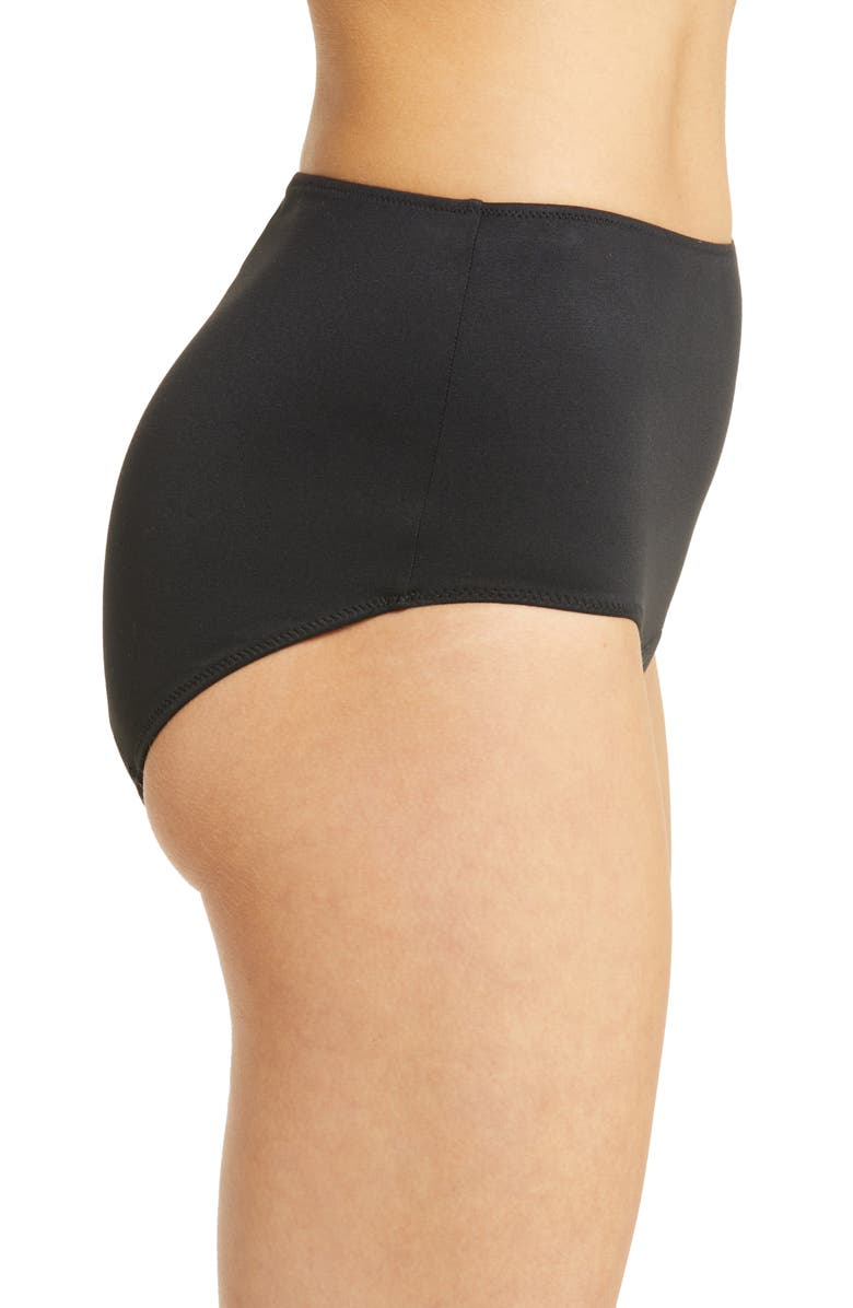 Chantelle Lingerie Leakproof High Waist Period Briefs, Alternate, color, Black-11