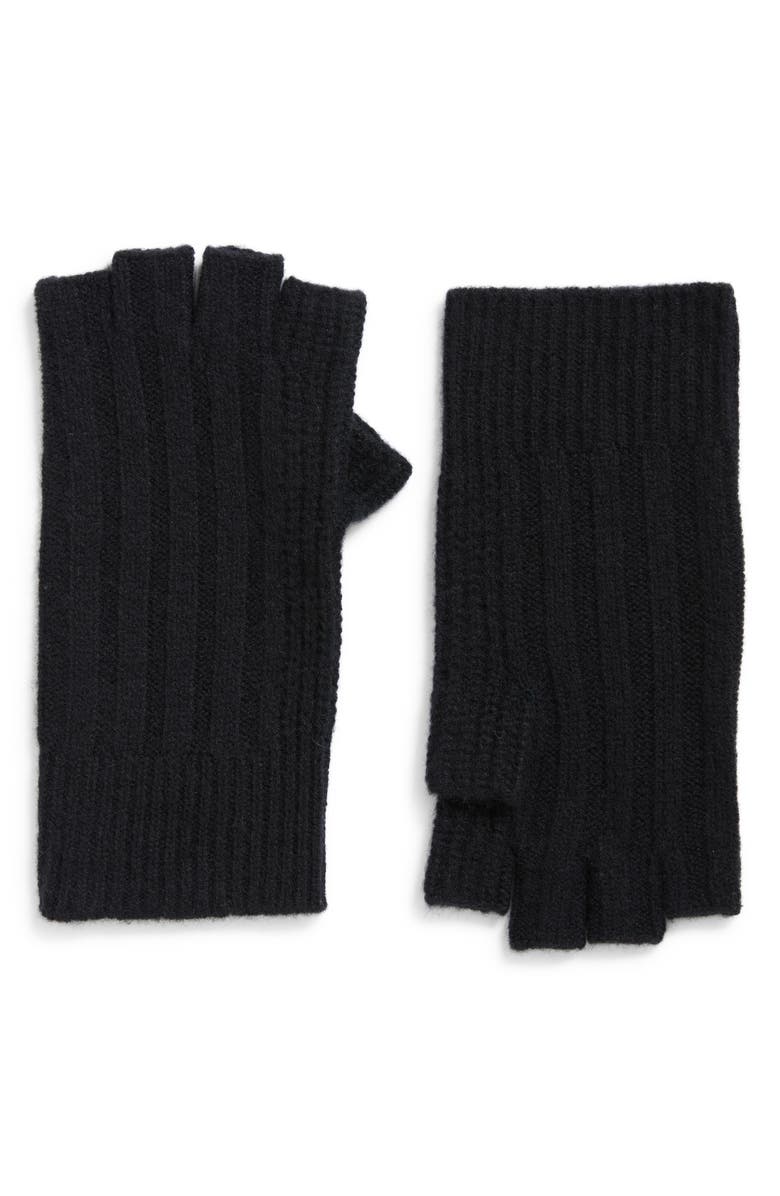Nordstrom Wool & Cashmere Blend Fingerless Gloves, Main, color,
