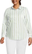 Lands' End Plus Size No Iron Button Front Shirt