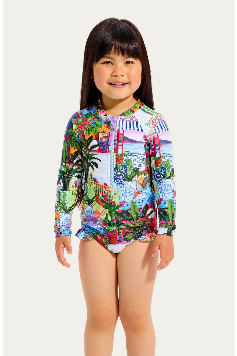 Kids' La Boca Long Sleeve One-Piece Swimsuit, Alternate, color, LA BOCA
