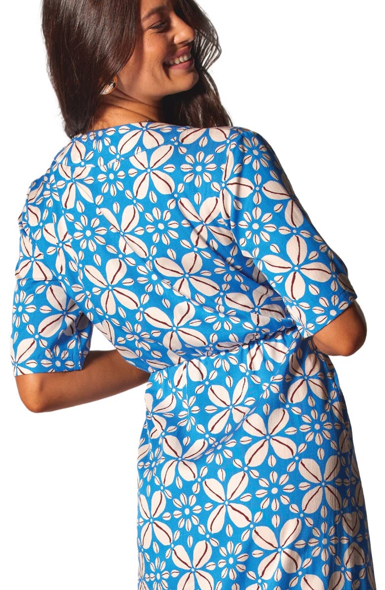 Tori Richard Flowrie Maika Dress, Alternate, color, Harbor