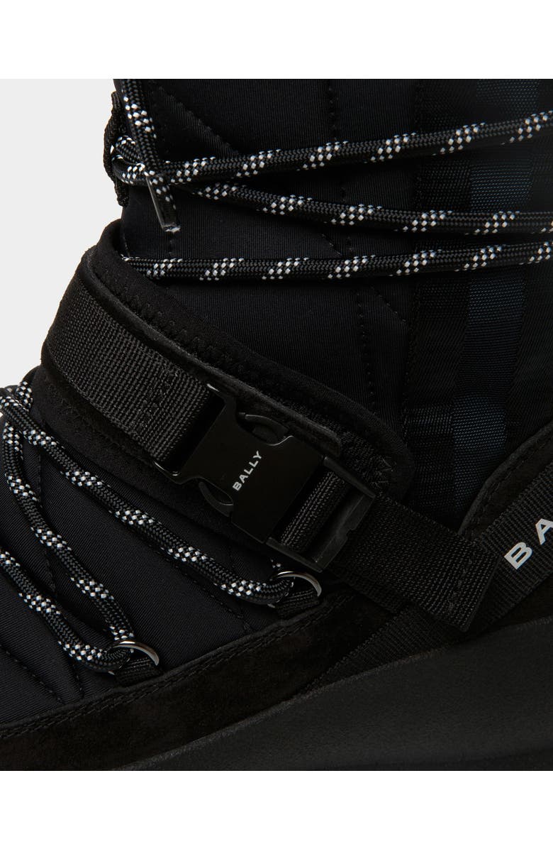 Bally Frei Lace-Up Boot, Alternate, color, Black