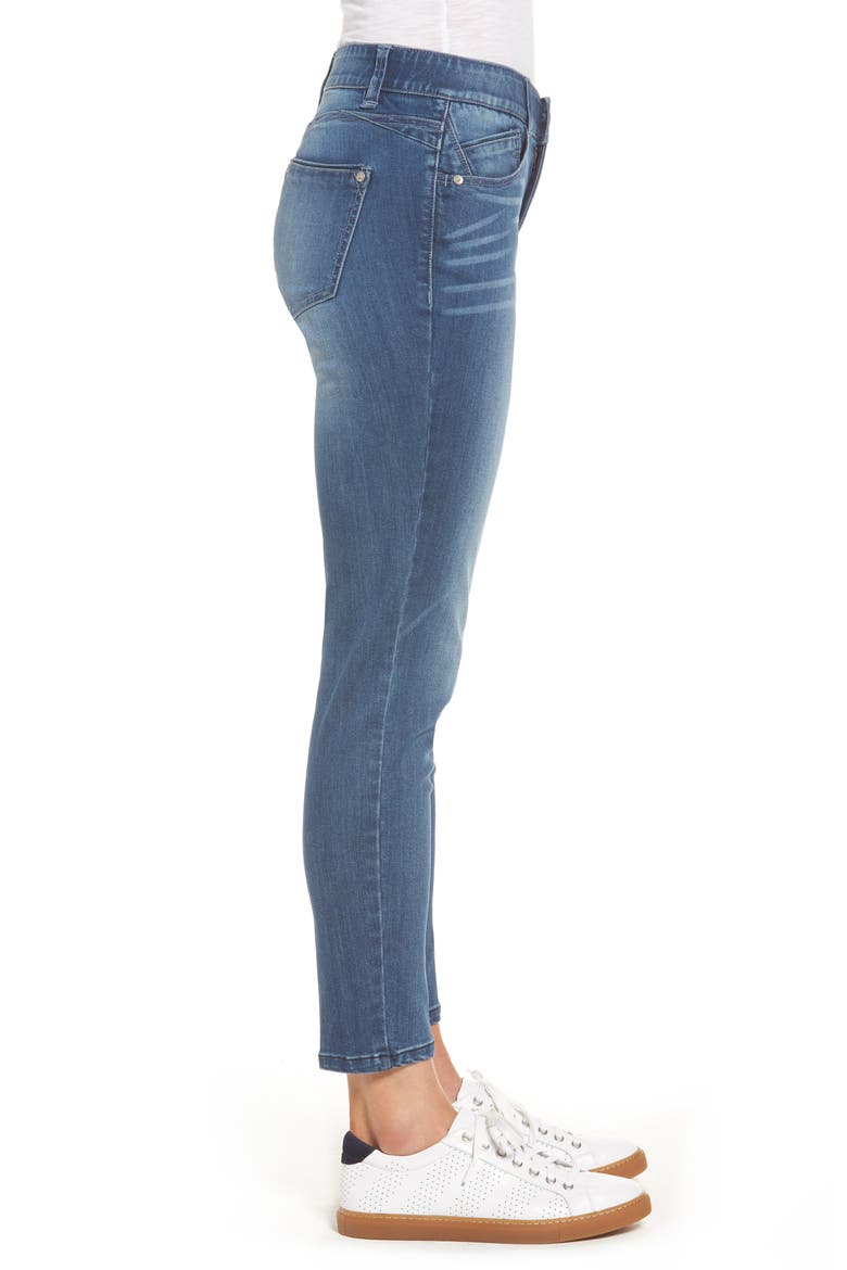 Ab-solution Stretch Ankle Skinny Jeans (Nordstrom Exclusive), Alternate, color, BLUE