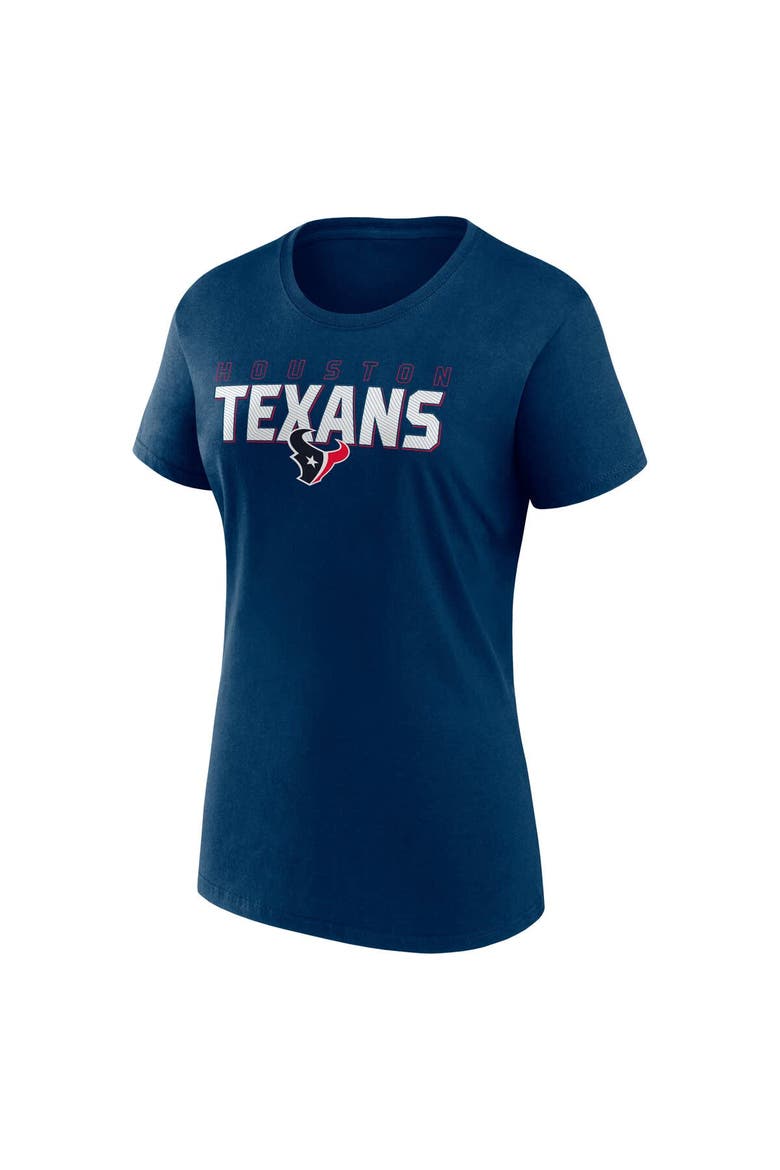 Women's Logo Athletic Navy Houston Texans Lean T-Shirt, Alternate, color, Navy