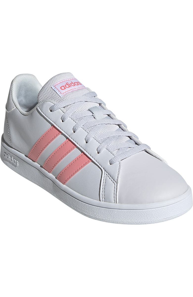 adidas Grand Court K Leather Sneaker, Main, color,