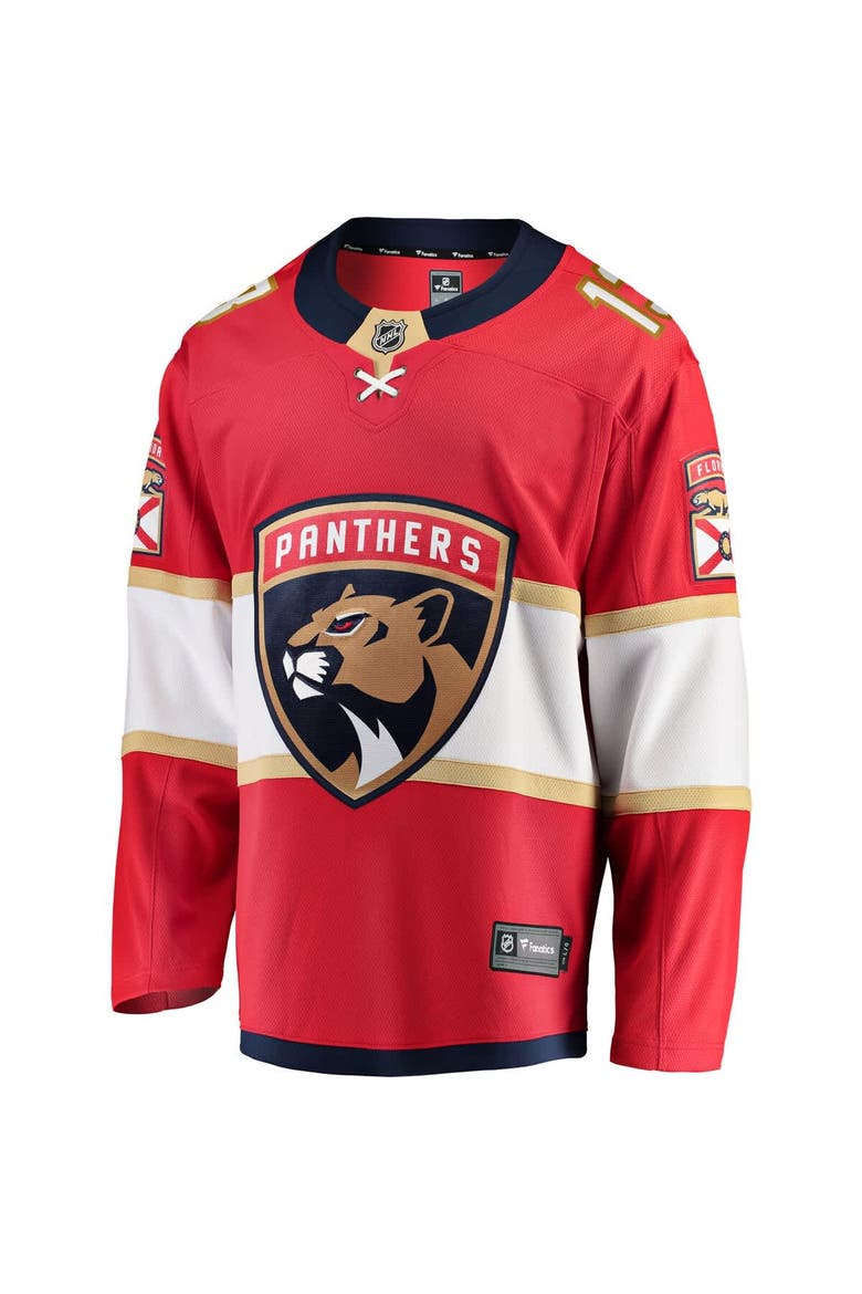 Men's Fanatics Sam Reinhart Red Florida Panthers Breakaway Player Jersey, Alternate, color, Red