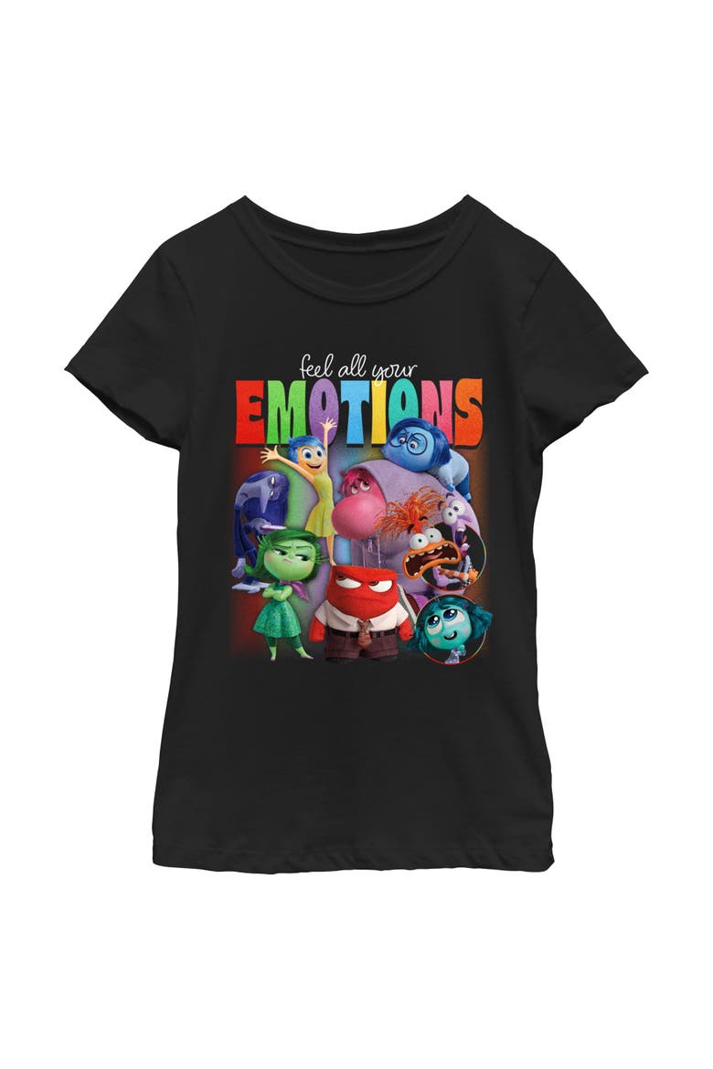 Girl's Inside Out 2 Feel All Your Emotions  Graphic T-Shirt, Main, color, Black