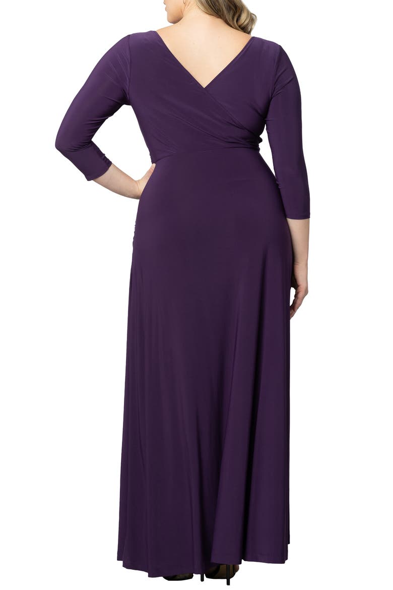Gala Glam Cold Shoulder Gown, Alternate, color, IMPERIAL PLUM