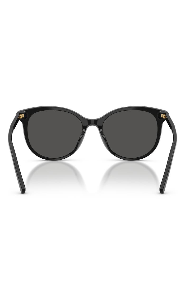 Dolce&Gabbana 55mm Phantos Sunglasses, Alternate, color, Black / Dark Grey