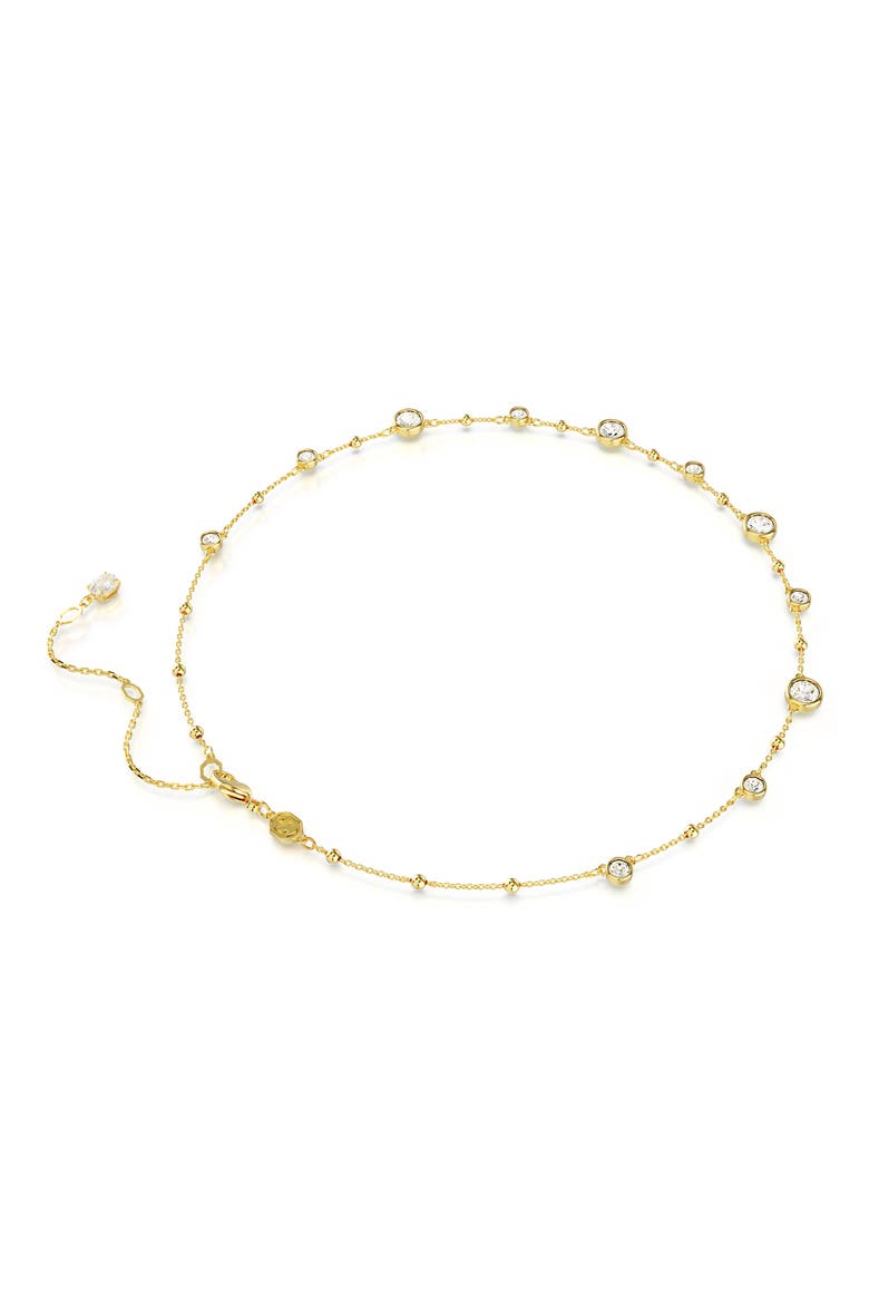 Imber Crystal Station Necklace, Alternate, color, GOLD