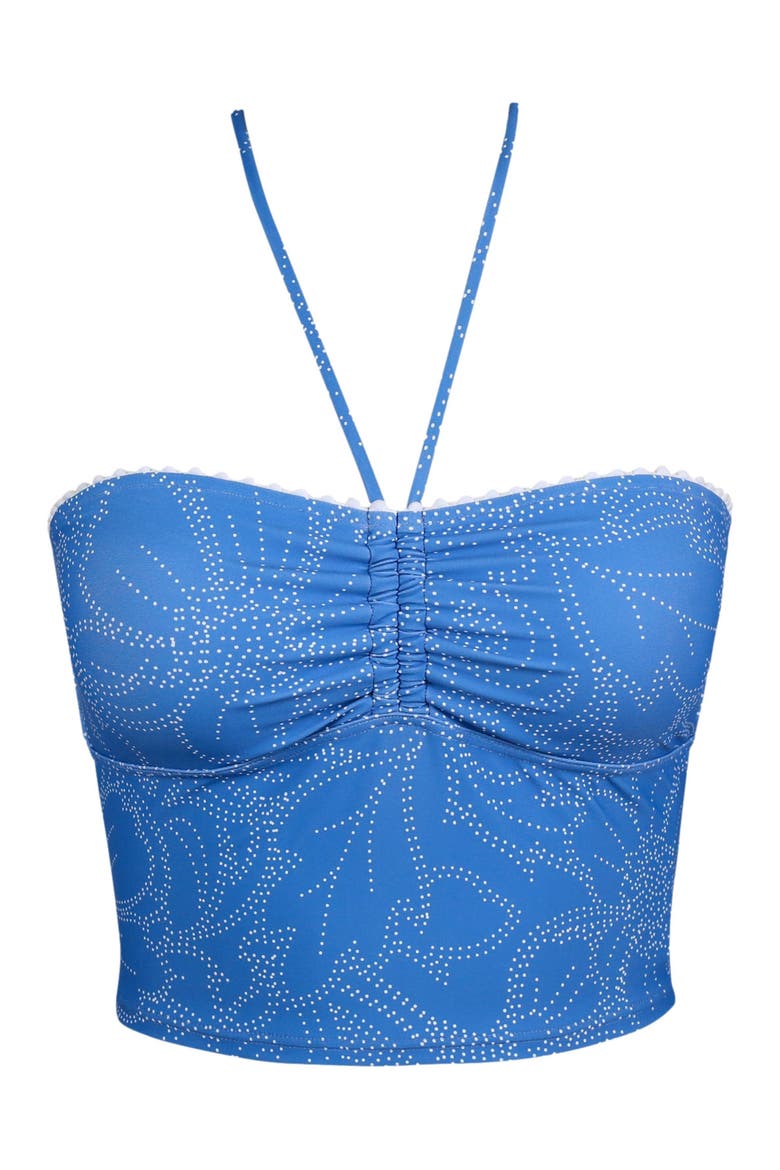Pom Pom Dolly Crop Top Bikini Swimsuit, Alternate, color, TRAILBLAZER