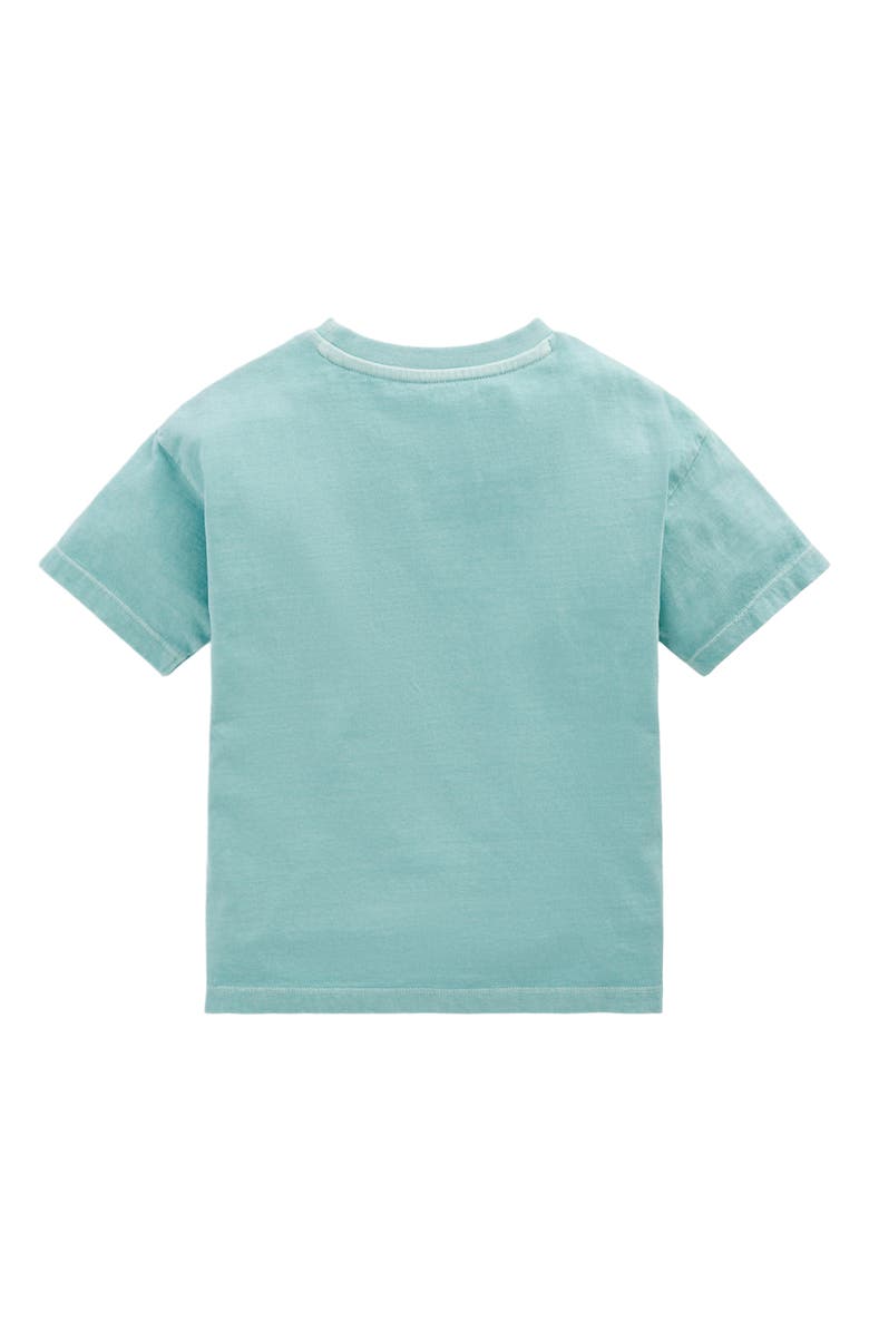 Mini Boden Kids' Surf Graphic Relaxed Cotton T-Shirt, Alternate, color, Dawn Blue Surf