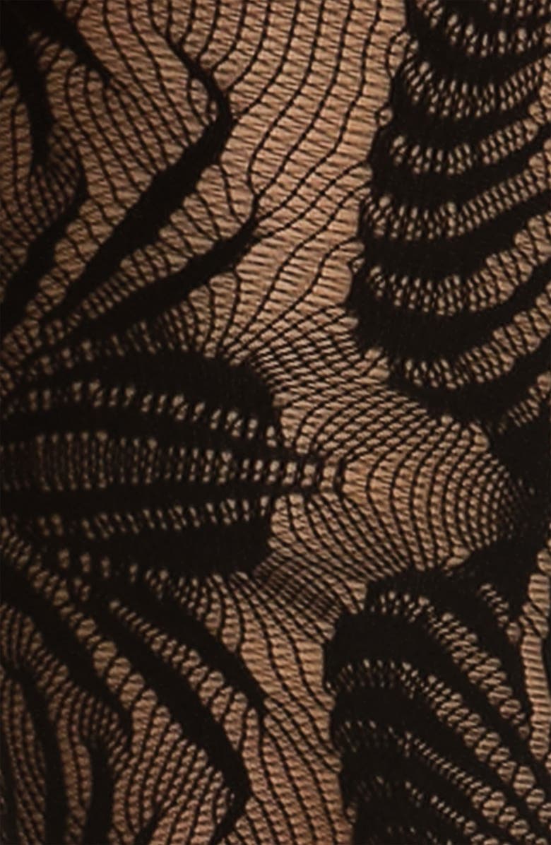 Nordstrom 'Peacock' Crochet Tights, Alternate, color, 