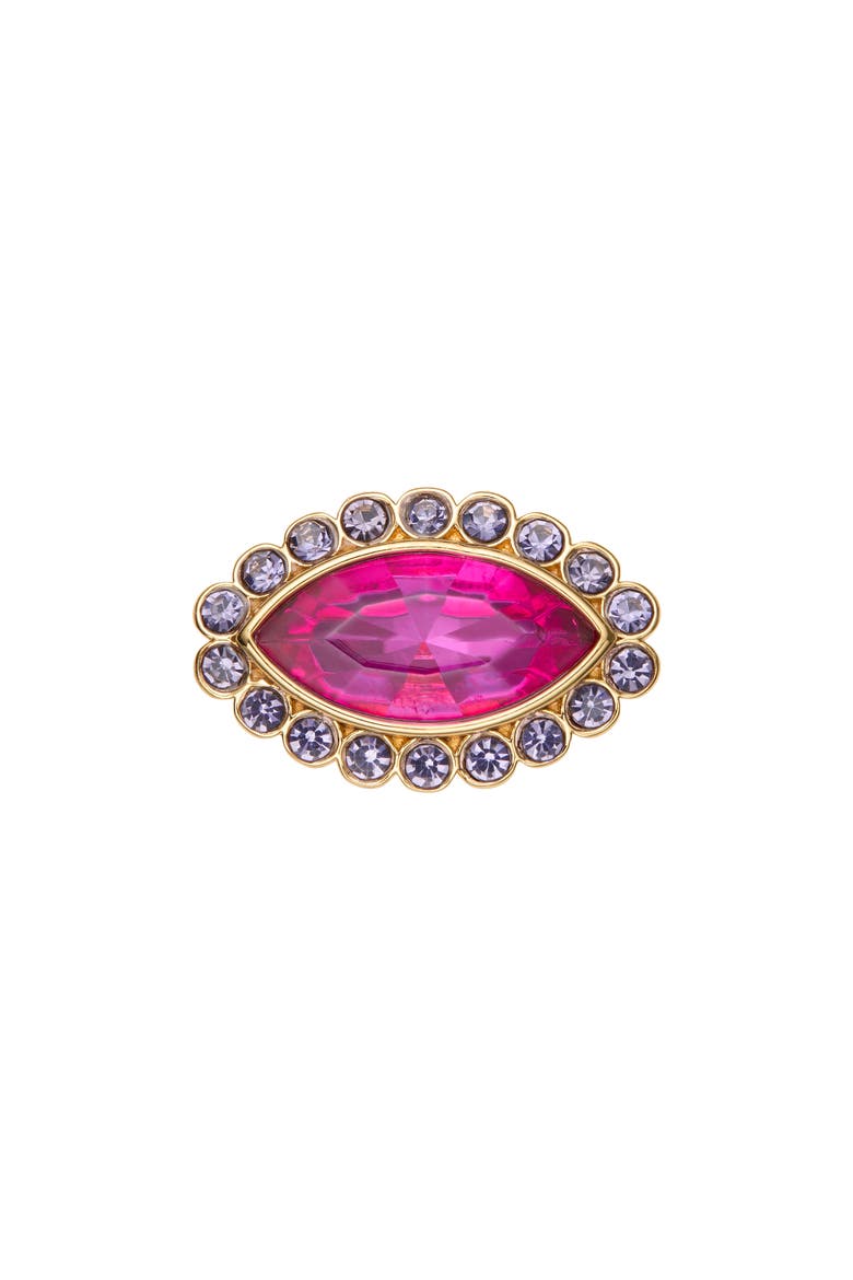 Marquise Stone Cocktail Ring, Alternate, color, FUCHSIA