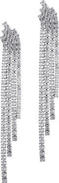 Adornia Crystal Cascading Drop Earrings