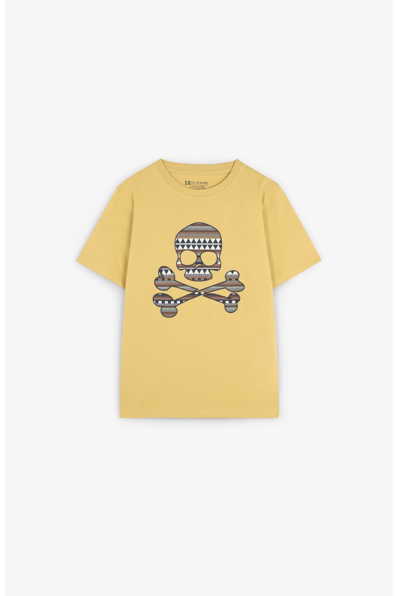 Etnicskull Tee Kids, Main, color, Mustard