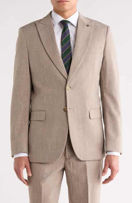 Tahari Slim Fit Windowpane Blazer