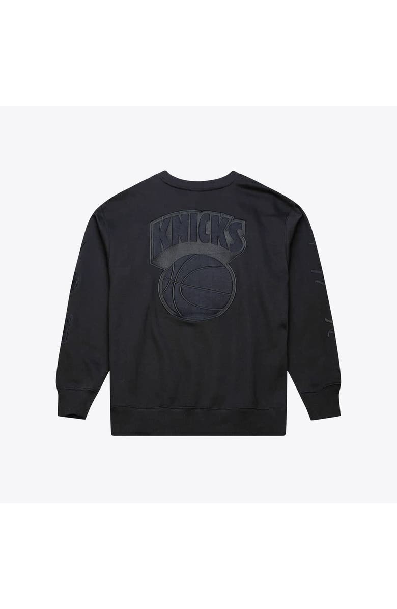 Mitchell & Ness Men's Mitchell & Ness Black New York Knicks Phantom Fleece Sweatshirt, Alternate, color, Black